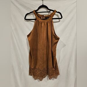Brown Suede-feel dress Rue 21